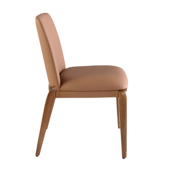 Стул 4135/CH23016 из экокожи коричневого цвета от интернет-магазина IDODOM.RU