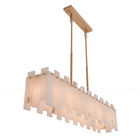 Люстра Cloyd HERCULANUM-C C7 / шир. 98 см - алебастр - латунь (арт.11201) от интернет-магазина IDODOM.RU