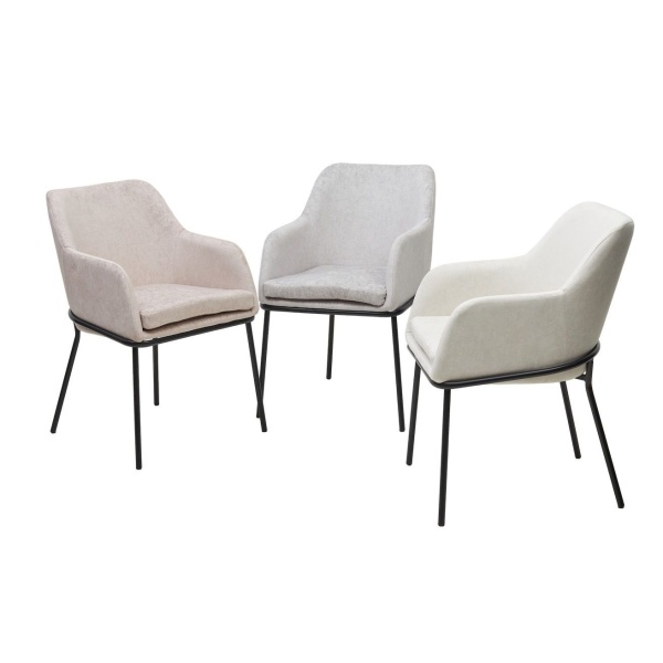 Стул Lancaster, велюр светло-серый от интернет-магазина IDODOM.RU