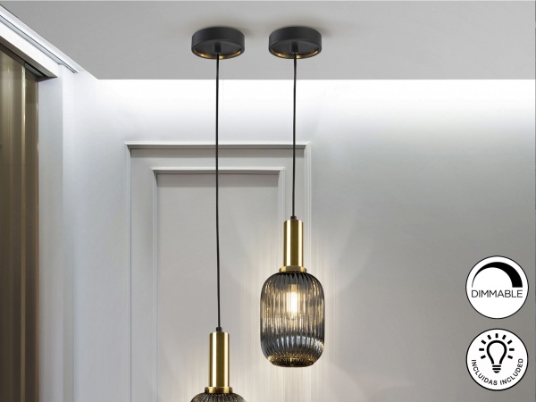 Подвесной светильник Norma 1L дымчатый от интернет-магазина IDODOM.RU