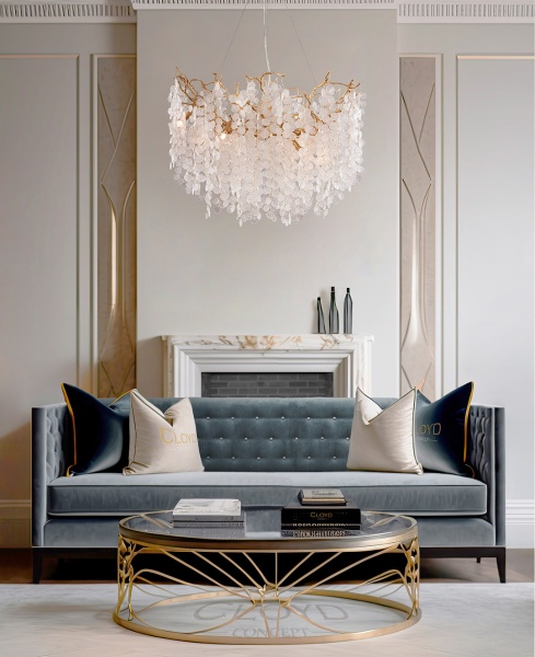 Люстра Cloyd HAOMA C8 / Ø80 см - латунь (арт.10910) от интернет-магазина IDODOM.RU