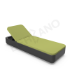 Шезлонг Grace Coal Black, Green