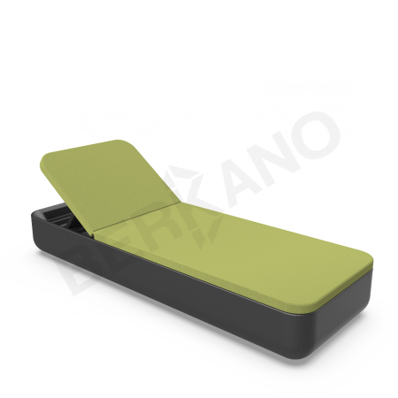 Шезлонг Grace Coal Black, Green