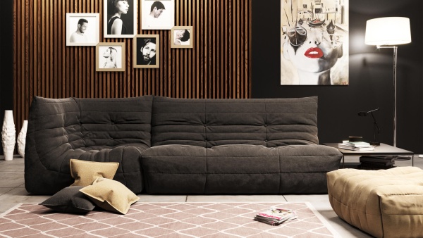 Пуф ДеФранс™️ 90/90 - Эконом микровелюр