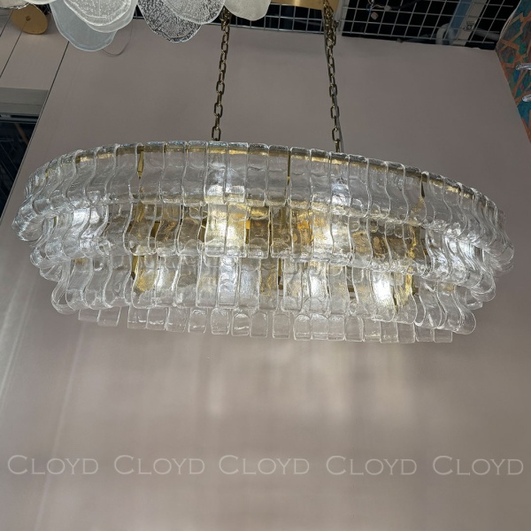 Люстра Cloyd NAMASTE C10 / шир. 100 см - латунь - прозрачн.стекло (арт.11690) от интернет-магазина IDODOM.RU