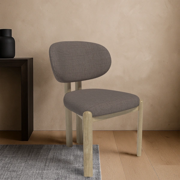 Стул Galloti, дуб светлый, рогожка wellton 297 от интернет-магазина IDODOM.RU