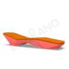 Шезлонг Quaro с подушками Chili Red, Orange