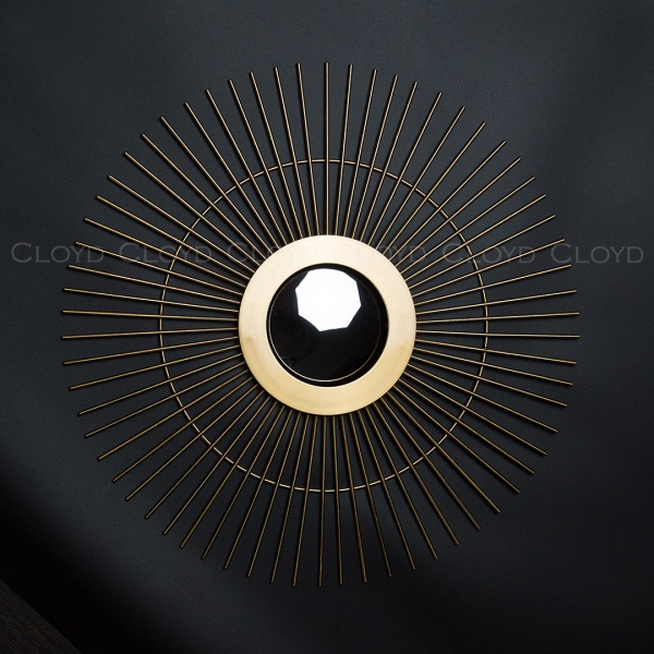 Зеркало Cloyd AHAU Mirror / Ø46 см - латунь (арт.50155) от интернет-магазина IDODOM.RU