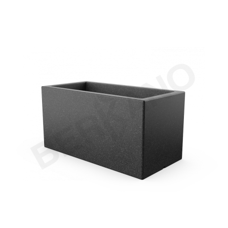 Кашпо Cubric 80*40 Black Granite