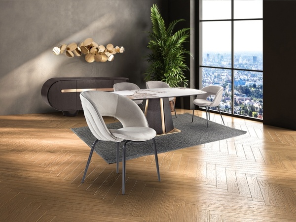 Nim Стул каменно-серый/черный от интернет-магазина IDODOM.RU