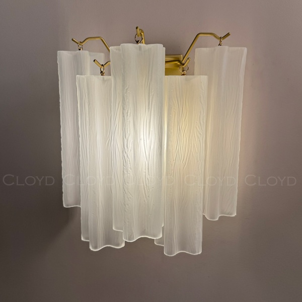 Бра Cloyd ANNO-C W1 / выс. 29 см - латунь светл. - белое матовое стекло (арт.20468) от интернет-магазина IDODOM.RU