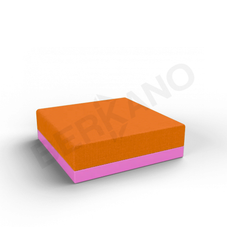 Пуф Quarter modular с подушками Royal Purple, Orange