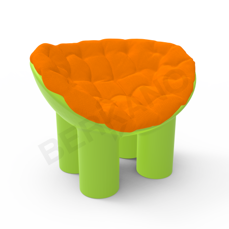 Кресло SLON Spring Green, Orange