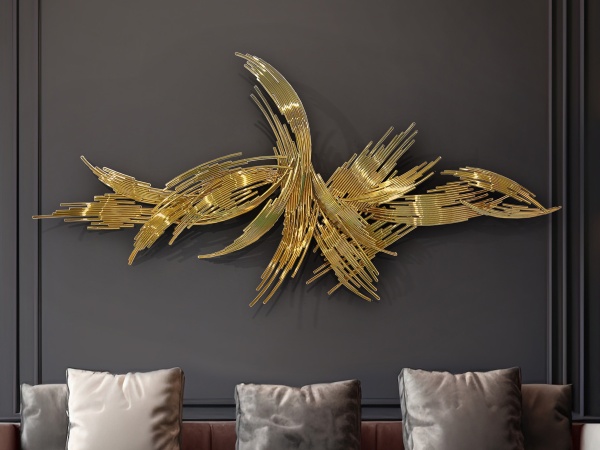 Настенная скульптура Odisea золотая сталь от интернет-магазина IDODOM.RU