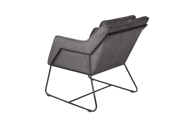 Кресло Alex, бархат антрацит 14 от интернет-магазина IDODOM.RU