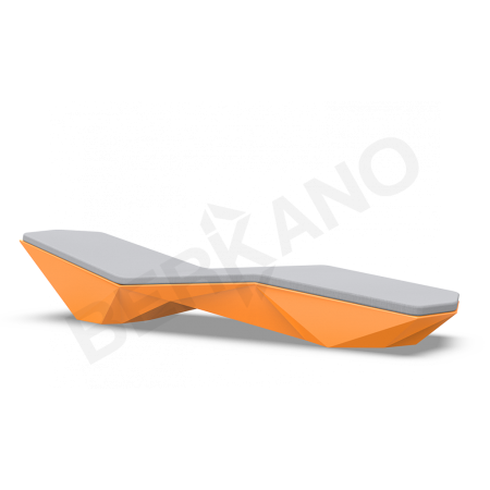 Шезлонг Quaro с подушками Orange, Gray