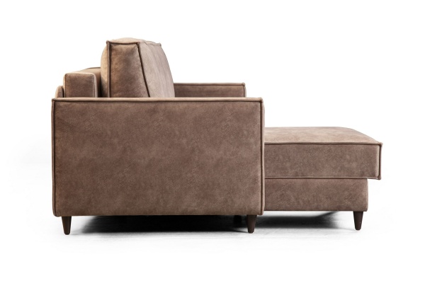 Keln диван-кровать с шезлонгом, велюр бежевый от интернет-магазина IDODOM.RU