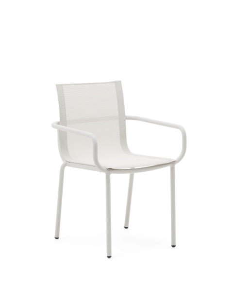 Galdana Штабелируемый садовый стул из белого алюминия от интернет-магазина IDODOM.RU