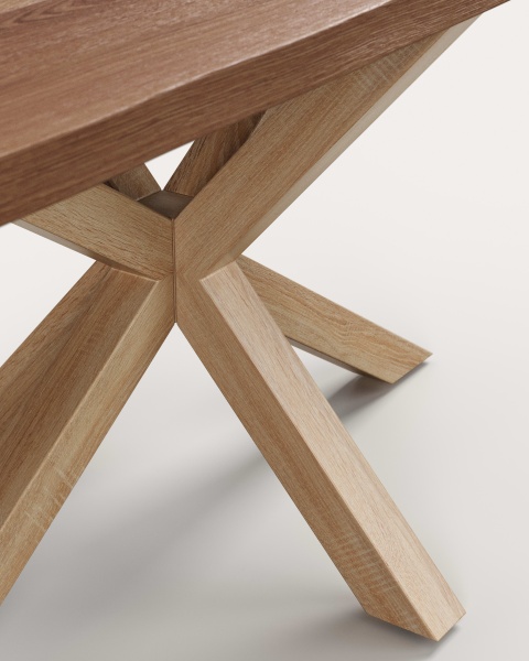 Стол Argo со столешницей из состаренного дуба и металл. ножками с отделкой под дерево 180 x 100 см от интернет-магазина IDODOM.RU