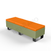 Скамейка Brick 180 Olive green, Orange