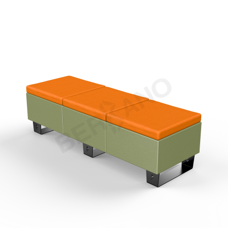 Скамейка Brick 180 Olive green, Orange
