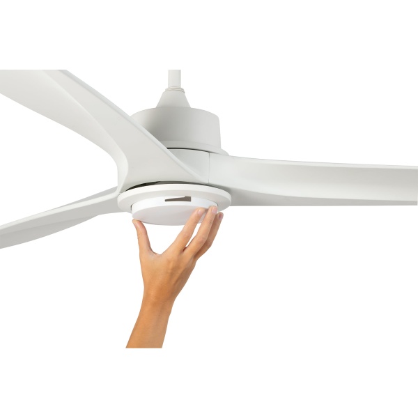 Белый потолочный вентилятор Tonic LED с двигателем постоянного тока от интернет-магазина IDODOM.RU