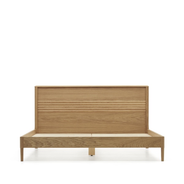 Кровать Lenon из массива дуба и шпона дуба для матраса 180 x 200 см от интернет-магазина IDODOM.RU