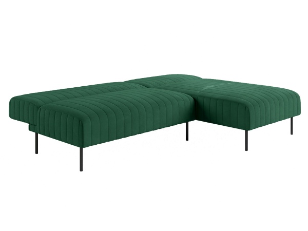 Baccara диван-кровать с шезлонгом, без подлокотников, бархат зеленый 19 от интернет-магазина IDODOM.RU