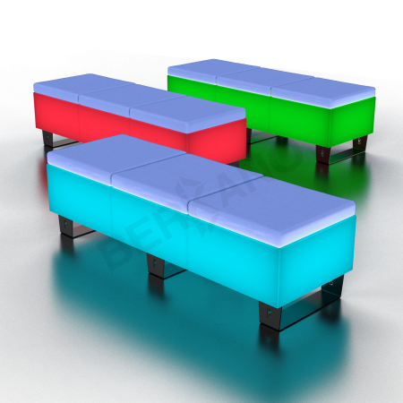 Скамейка Brick 180 Snow White RGB, Navy