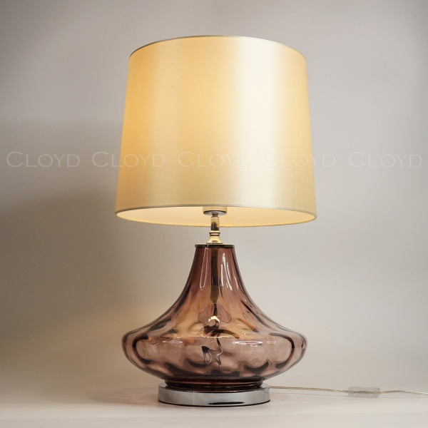 Настольная лампа Cloyd LEBEN T1 / выс. 61 см - хром - фиолетов.стекло (арт.30125) от интернет-магазина IDODOM.RU