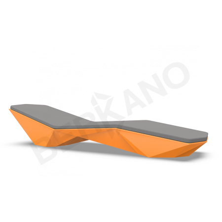 Шезлонг Quaro с подушками Orange, Graphite