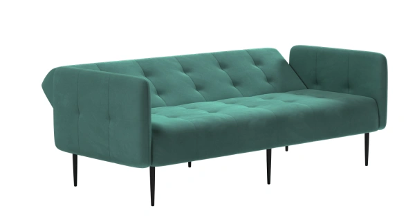 Monaco диван-кровать прямой с подлокотниками, трехместный, бархат 87 от интернет-магазина IDODOM.RU