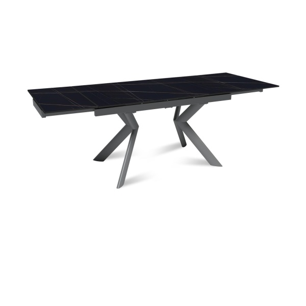 Стол раскладной Bridge (140+40+40), керамика матовая Black Gold от интернет-магазина IDODOM.RU