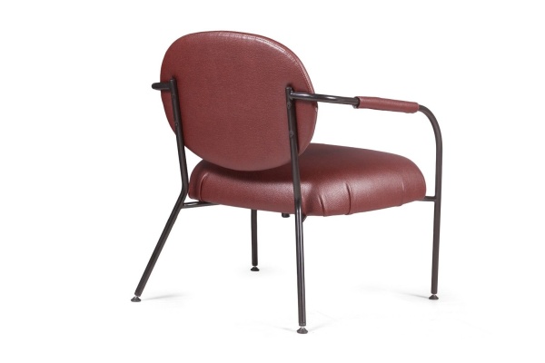 Лаунж кресло EGO, искусственная кожа, бордо от интернет-магазина IDODOM.RU