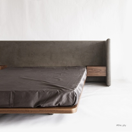 Кровать Stone_B2M с П-образным изголовьем и тумбочками от интернет-магазина IDODOM.RU