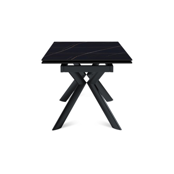 Стол раскладной Bridge (160+40+40), керамика матовая Black Gold от интернет-магазина IDODOM.RU