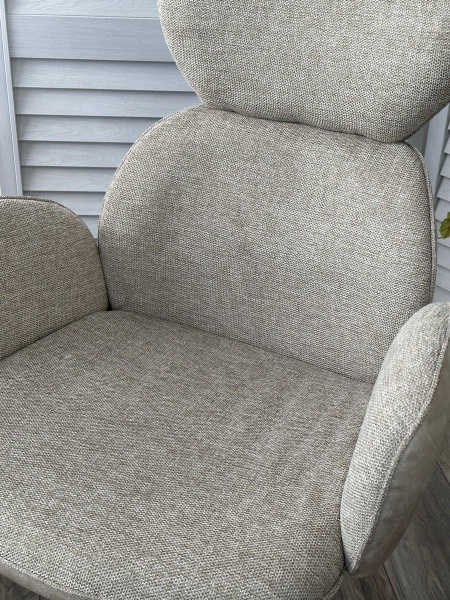 Стул с подлокотниками Harvi комби бежевый, поворотно-возвратный механизм 360 градусов от интернет-магазина IDODOM.RU