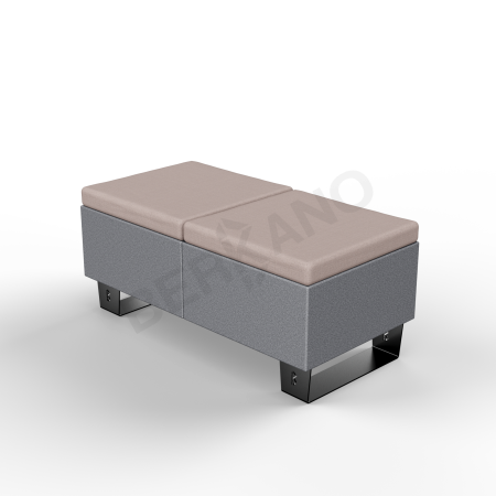 Скамейка Brick 120 Black Granite, Cappuccino