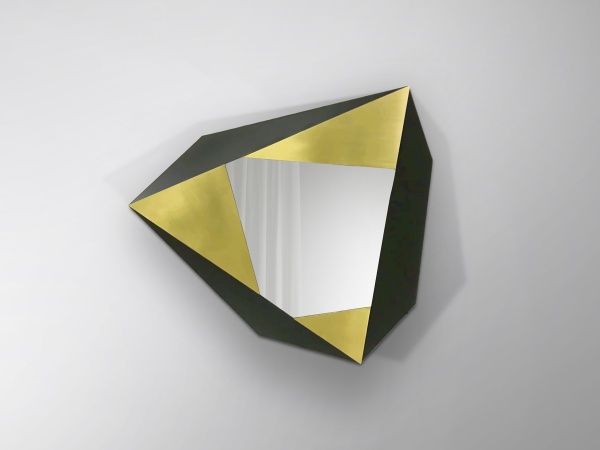 Зеркало-барельеф Facetas золотой/черный от интернет-магазина IDODOM.RU