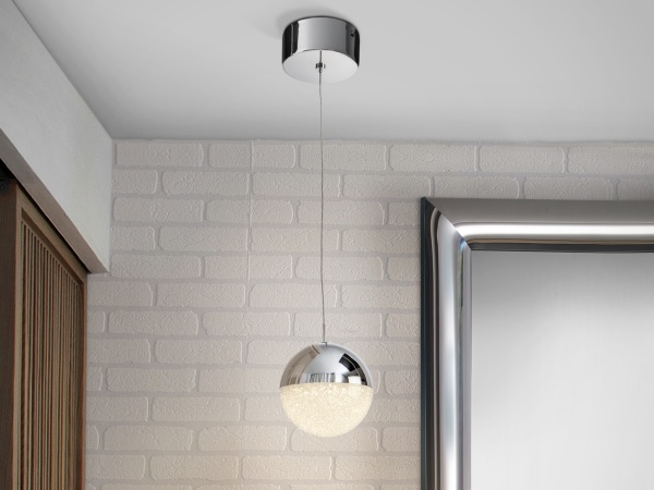 Подвесной светильник Sphere 1L Ø12 хром от интернет-магазина IDODOM.RU