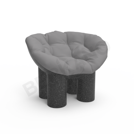 Кресло SLON Kids Black Granite, Gray