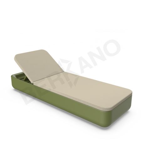 Шезлонг Grace Olive green, Bone Brown
