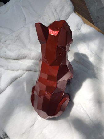 Французский бульдог.   Финиш: Окрашивание по каталогу цветов Rall. Цвет: красный от интернет-магазина IDODOM.RU