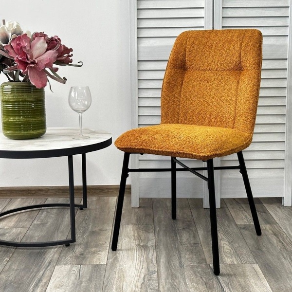 Стул Commo, букле оранжевый от интернет-магазина IDODOM.RU