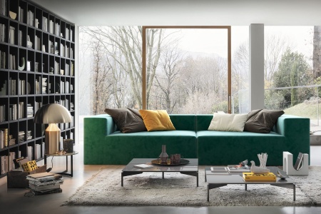 Модуль диван Драм Д-101 - Оксфорд искусственная замша