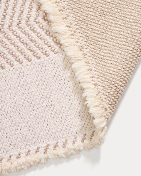 Коврик для ванной Bina из 100% хлопкового жаккарда цвета экрю 50 x 70 см от интернет-магазина IDODOM.RU