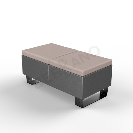 Скамейка Brick 120 Coal Black, Cappuccino