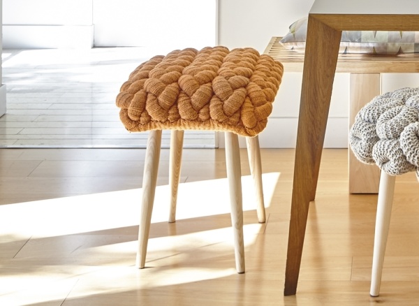 Табуретка Knitted Stools Orange от интернет-магазина IDODOM.RU