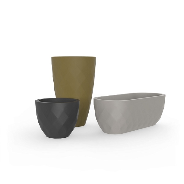 Кашпо Vases Nano матовое антрацит Ø14x12 от интернет-магазина IDODOM.RU