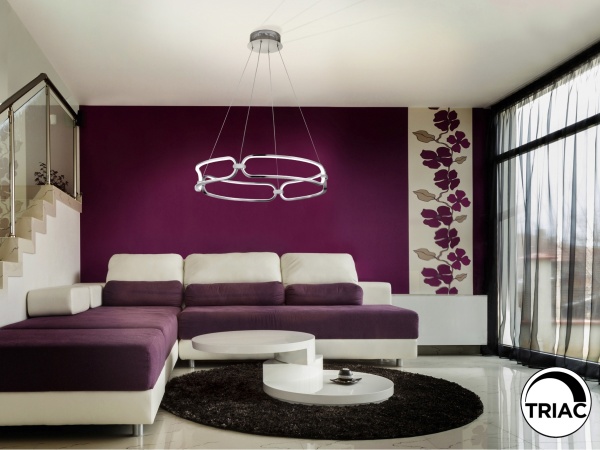 Подвесной светильник Colette LED хром 60Ø от интернет-магазина IDODOM.RU